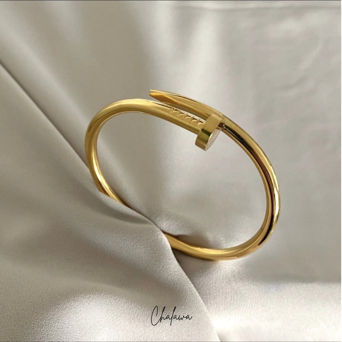 Nail Spark Gold Bangle - Jewelry Women