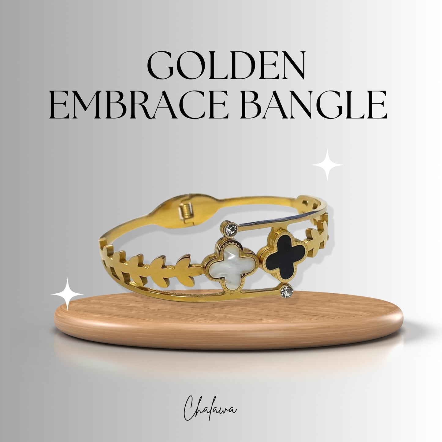 Golden Embrace Bangle - Jewelry Women