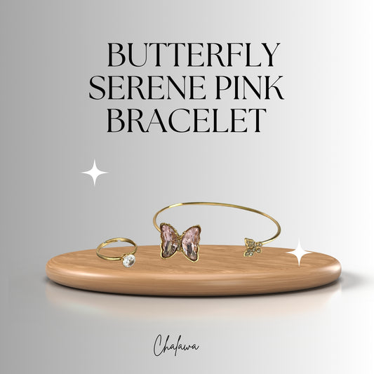 Pink Butterfly Serene Bracelet - Jewelry Women