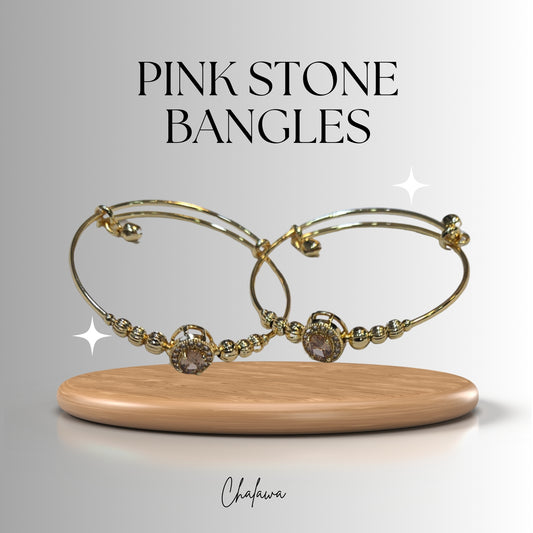 Pink Stone Bangle - Jewelry Women